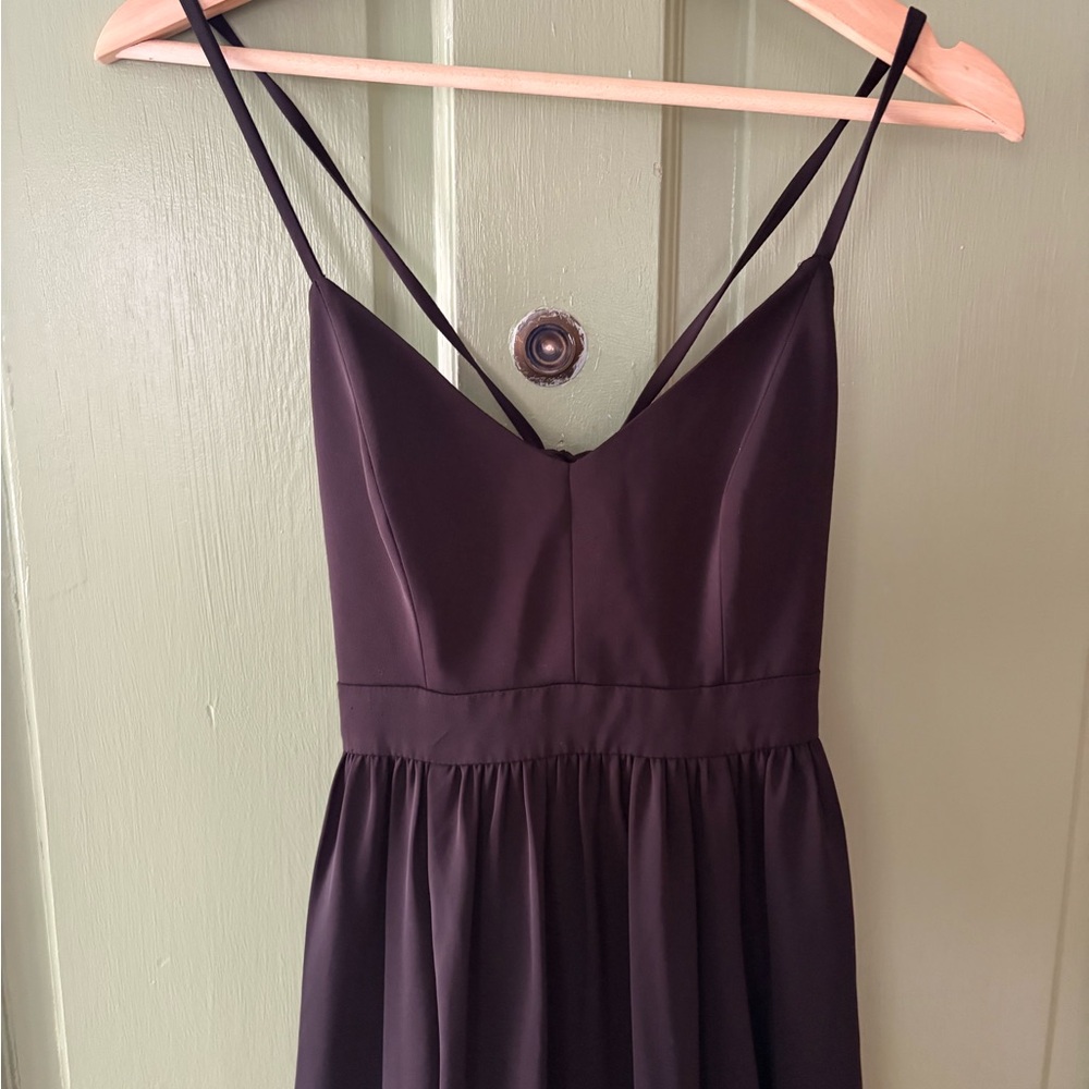J. Crew Black Midi Sundress with Ruffled Hem - Picture 3 of 11